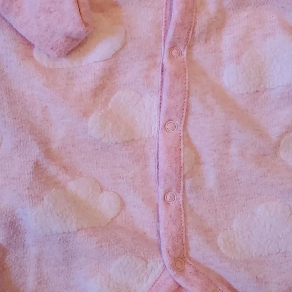 3-6 month baby Gap footed and mitted onsie.